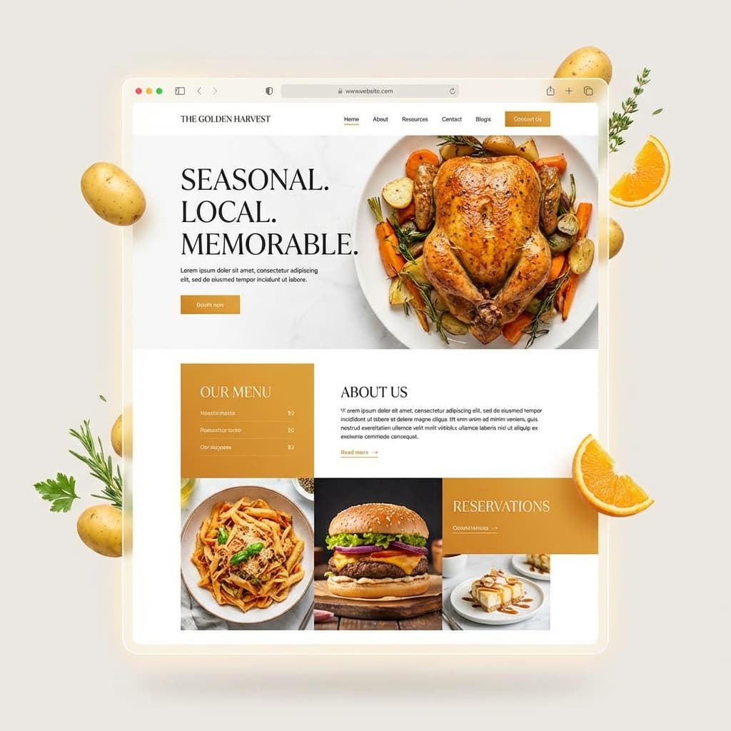 Bistro Website Mockup